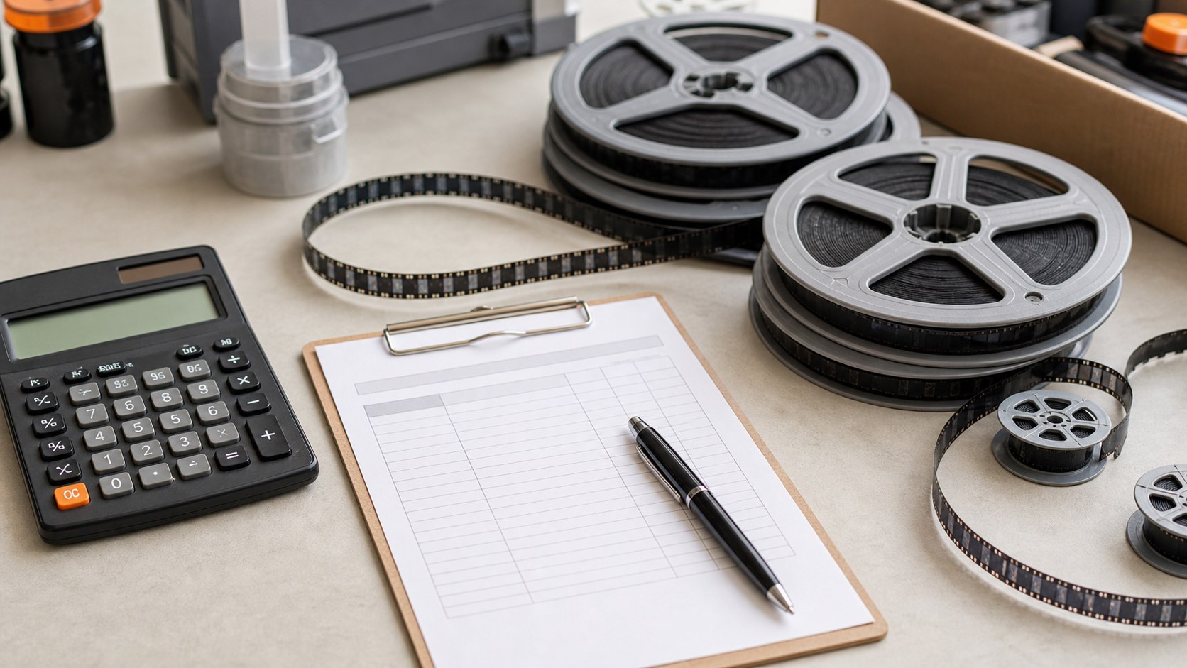 8mm filmski koluti in filmska oprema