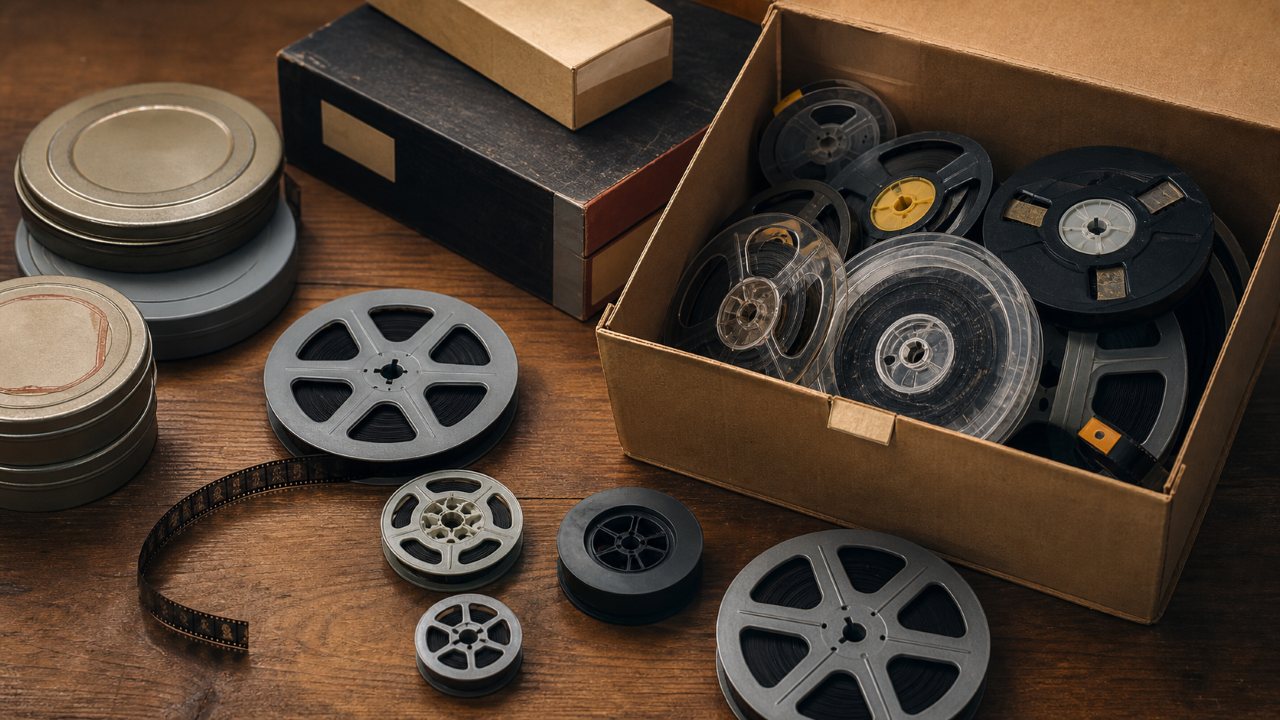 8mm filmski koluti in filmska oprema