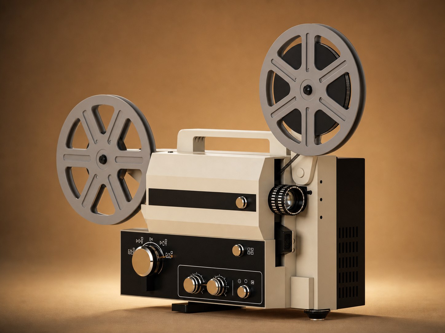 Starinski Super 8 projektor s filmskima kolutoma